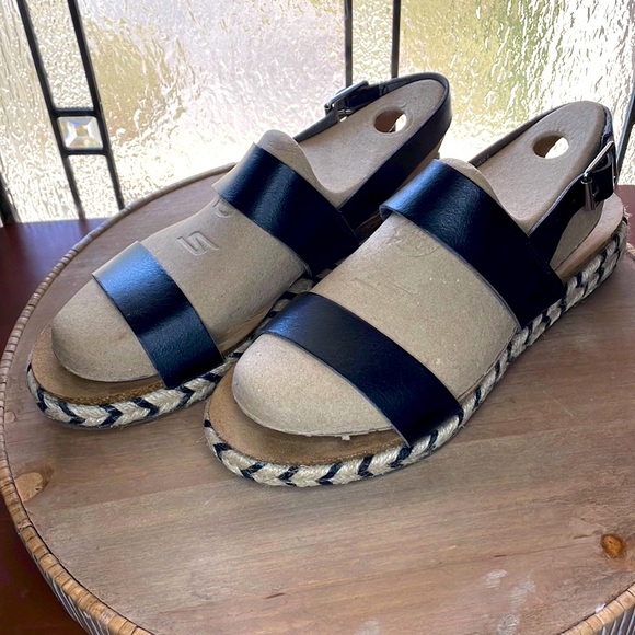 Time and Tru Espadrille Sandals | Women’s Size 9 | Black Platform Slingb… - Picture 3 of 15
